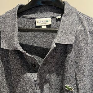 Lacoste classic fit polo US 4XL FR9, heathered navy & white